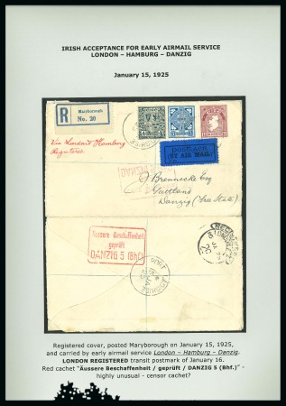 Stamp of Ireland » Airmails 1925-1928 EUROPE: Airmail Services to and from Ireland,