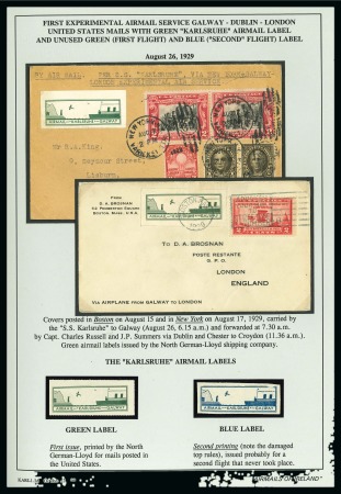 Stamp of Ireland » Airmails 1929 Experimental Flight Service by Col. Charles F.