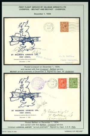 Stamp of Ireland » Airmails 1934 (1.12) First Flight Service by Hillman Airways