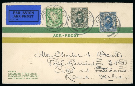Stamp of Ireland » Airmails 1936-38 "BOURKE" Acceptance For Early Airmail Services