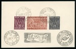 Stamp of Olympics » 1944 Polish P.O.W. Camps 1944 Gross Born POW Camp Olympic group incl. front with Olympic set with registered and express hs (4 items)