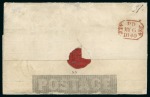 Stamp of Great Britain » 1840 Mulreadys & Caricatures 1840 (May 6) 1d Mulready letter sheet dated used on the first day of use