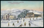 Stamp of Olympics » 1916 Berlin 1916 Winter Games: Pair of illustrated postcards with typed legends on the front promoting the cancelled Winter Games at Feldberg and Schwarzwald