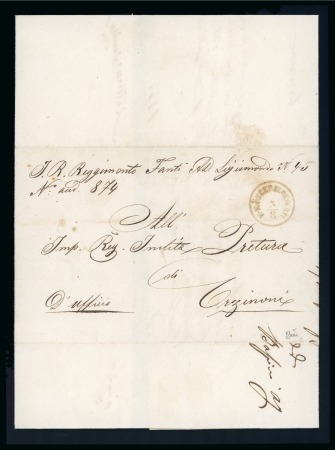 Stamp of Austria » Field Post Romania 1855 Austrian Fieldpost during Crimean War military