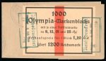 Stamp of Olympics » 1936 Berlin » Stamps 1936 Berlin mini sheet packets and part packets with six different labels