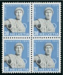 Stamp of Olympics » 1944 Jubilee 1944 Jubilee, small group incl. 30c retouched eye in mint block of four