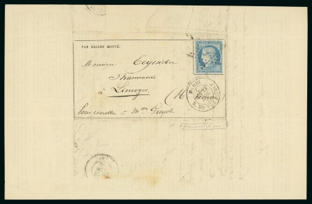 Stamp of France » Guerre de 1870-1871 Mercredi 9 novembre 1870, Gazette des Absents n°6,