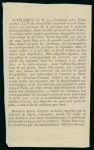 Stamp of France » Guerre de 1870-1871 Samedi 12 novembre 1870, Gazette des Absents n°7,
