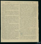 Stamp of France » Guerre de 1870-1871 Samedi 10 décembre 1870, Gazette des Absents n°15,