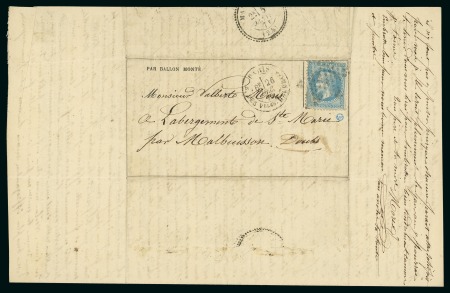 Stamp of France » Guerre de 1870-1871 Samedi 24 décembre 1870, Gazette des Absents n°19,