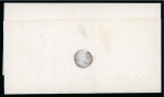 Stamp of Peru 1861 Cover from Huacho to Lima, 1p tied by "HUAURA" straight-line