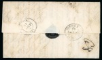 Stamp of Hungary 1844 (July 31). Entire letter from Albar to France
