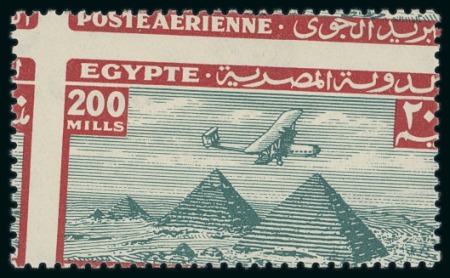 Stamp of Egypt » Airmails 1933 Airmails, mint nh complete set of 21 with Royal oblique perforations