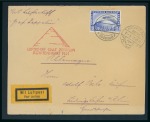 Stamp of Egypt » Commemoratives 1931 Zeppelin 100m on 27m tied to 1931 (Apr 10) Zeppelin flight cover to Germany and incoming Zeppelin flight cover from Germany
