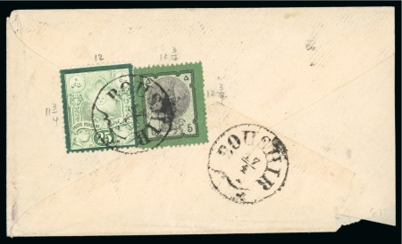 Stamp of Persia » 1876-1896 Nasr ed-Din Shah Issues 1876 Second Portrait 5ch. green & black, in combination