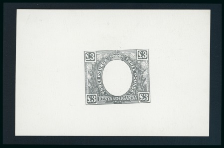 Stamp of Kenya, Uganda and Tanganyika » Kenya, Uganda and Tanganyika 1922-27 High Value Die Proofs £3 with blank vignette