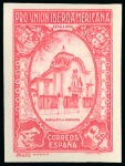Stamp of Spain 1930 Pro Union Iberoamericana - selection of 52 colour PROOFS imperf or perforate