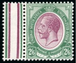 Stamp of South Africa » Union & Republic of South Africa 1913-24 KGV 2s6d, 5s and 10s mint n.h. marginals