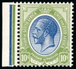 Stamp of South Africa » Union & Republic of South Africa 1913-24 KGV 2s6d, 5s and 10s mint n.h. marginals