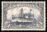 Stamp of South West Africa German South West Africa: 1901 Yacht 3pf to 5M set of 13 overprinted "Specimen", mint n.h.