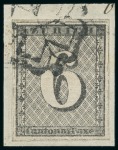 Stamp of Switzerland / Schweiz » Sammlungen 1843-1851, 9 gestempelte KANTONALMARKEN meist mit Qualitätseinschränkungen