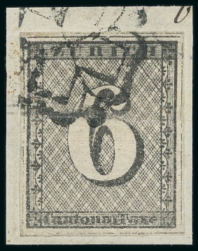 Stamp of Switzerland / Schweiz » Sammlungen 1843-1851, 9 gestempelte KANTONALMARKEN meist mit Qualitätseinschränkungen