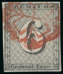 Stamp of Switzerland / Schweiz » Sammlungen 1843-1851, 9 gestempelte KANTONALMARKEN meist mit Qualitätseinschränkungen