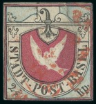 Stamp of Switzerland / Schweiz » Sammlungen 1843-1851, 9 gestempelte KANTONALMARKEN meist mit Qualitätseinschränkungen