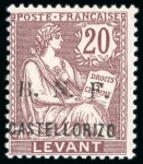 Stamp of Colonies françaises » Castellorizo (Occupation française) 1920, Timbres Y&T n°1/5 plus 7 en neuf * ou oblitérés,