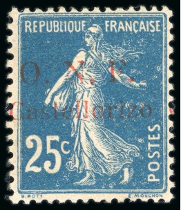 Stamp of Colonies françaises » Castellorizo (Occupation française) 1920, Timbres Y&T n°14/20, 28 et 31 en neuf ** et