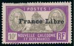 Stamp of Colonies françaises » Nouvelle-Calédonie 1941, Série France Libre Y&T n°195 à 229 *, cote