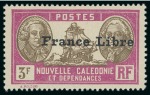 Stamp of Colonies françaises » Nouvelle-Calédonie 1941, Série France Libre Y&T n°195 à 229 *, cote