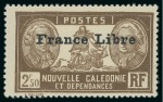 Stamp of Colonies françaises » Nouvelle-Calédonie 1941, Série France Libre Y&T n°195 à 229 *, cote