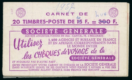 Stamp of France » Carnets 1957, Carnet Slavia - A.G. Vie Marianne de Muller 15