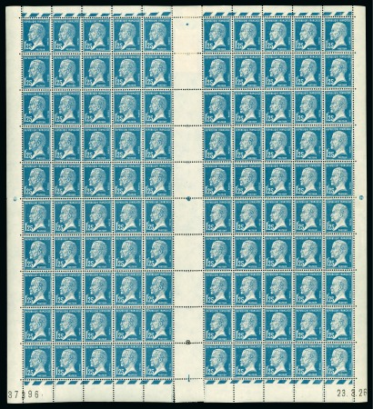 Stamp of France » Émissions à partir de 1900 1923-26, Type Pasteur Y&T n°180 ** 1 franc 25 bleu