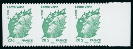 Stamp of France » Collections 2007-2011, Ensemble de non dentelés accidents sur