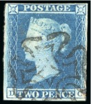 Stamp of Great Britain » 1841 2d Blue 1841 2d. Blue, DC, good to large margins, 