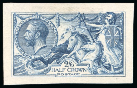 Stamp of Great Britain » King George V » 1913-19 Seahorse Issues 1913 2/6d. Waterlow imperforate colour trial.  imperforate
