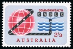Stamp of Australia » Commonwealth of Australia 1963 Compac 2s3d with variety dark blue and black omitted and misperforated, mint