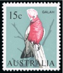 Stamp of Australia » Commonwealth of Australia 1966-73 15c. (Galah) variety grey omitted, fine unmounted
