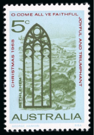 Stamp of Australia » Commonwealth of Australia 1968 Christmas 5c mint n.h. with variety gold omitted