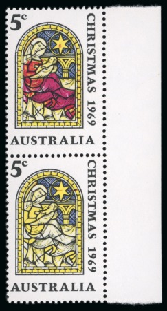Stamp of Australia » Commonwealth of Australia 1969 Christmas 5c mint n.h. with variety magenta omitted (robe)