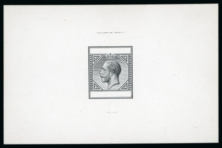 Stamp of Cyprus CYPRUS 1912 KGV type 12 Keyplate MASTER DIE PROOF Very Rare and Important