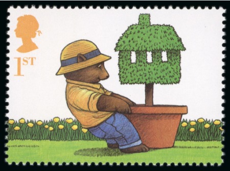 Stamp of Great Britain » Queen Elizabeth II 2002 Teddy Bear variety value and Queens Head at left