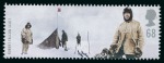Stamp of Great Britain » Queen Elizabeth II 2003 Extreme Endeavours (British Explorers) complete set of 6 trials with head and value in silver instead of gold