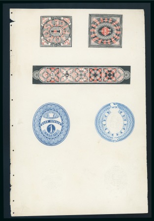 Stamp of Great Britain » 1839 Treasury Competition 1840 Whiting treasury essays: a very fine sheetlet