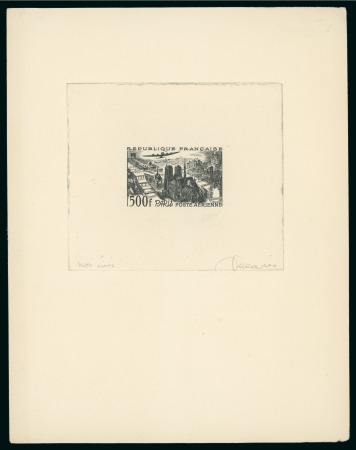 Stamp of France » Poste Aérienne 1950, Ville de Paris épreuve du non émis du timbre