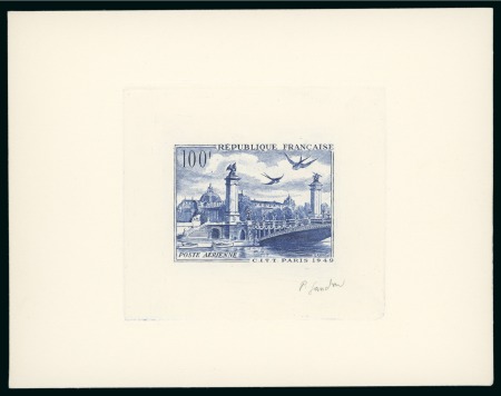 Stamp of France » Poste Aérienne 1949, Épreuve d'artiste Vue de Paris Congrès International