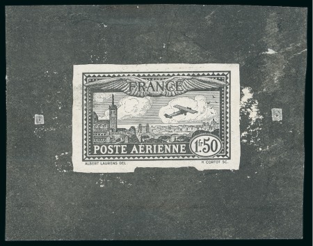 Stamp of France » Poste Aérienne 1930-31, Épreuve d'artiste du timbre l'Avion survolant