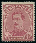 Stamp of Large Lots and Collections Belgium: 1849-1942, Comprehensive collection crammed into two large old time Yvert & Tellier albums